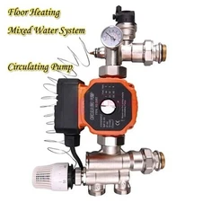 Water Circulating Pumps Manifold Hot / Cold Mixing Valve for Radiant Floor New