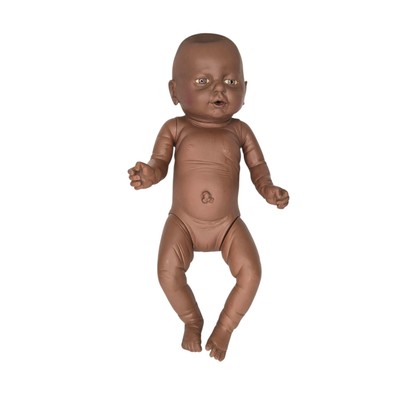 Emson Doll Newborn Baby Girl Anatomically Correct 19   African American 