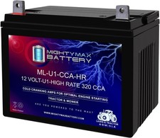 ML-U1-CCAHR 12V 320CCA Battery JohnDeere X320 300CCA Lawn Mower
