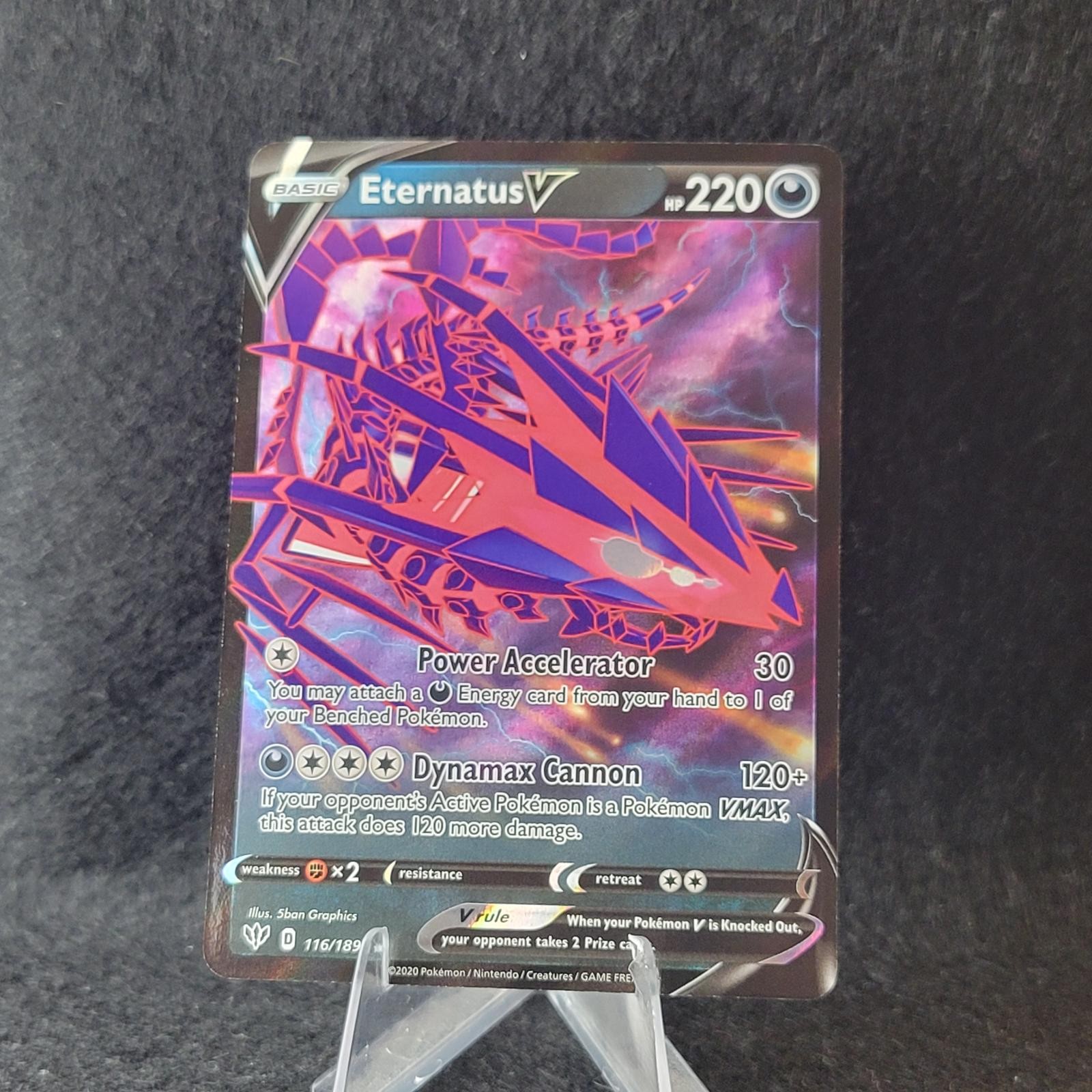Eternatus V 116/189 Holo V Rare Darkness Ablaze Pokemon Near Mint