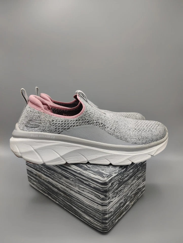 Skechers Gray Air Cooled Memory Foam Slip-On Stretch Fit Shoes Women’s 9 - Image 4 of 4