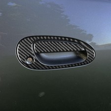 4pcs Real Carbon Fiber Exterior Door Handle Cover Trim For Acura Rsx 2002-2006