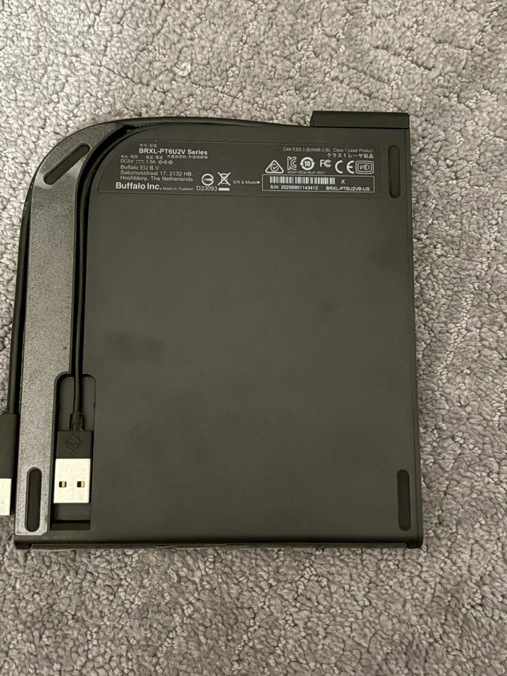 BUFFALO MediaStation BRXL-PT6U2VB - Disk drive - BDXL - 6x2x6x - USB 2.0  - Image 2 of 2