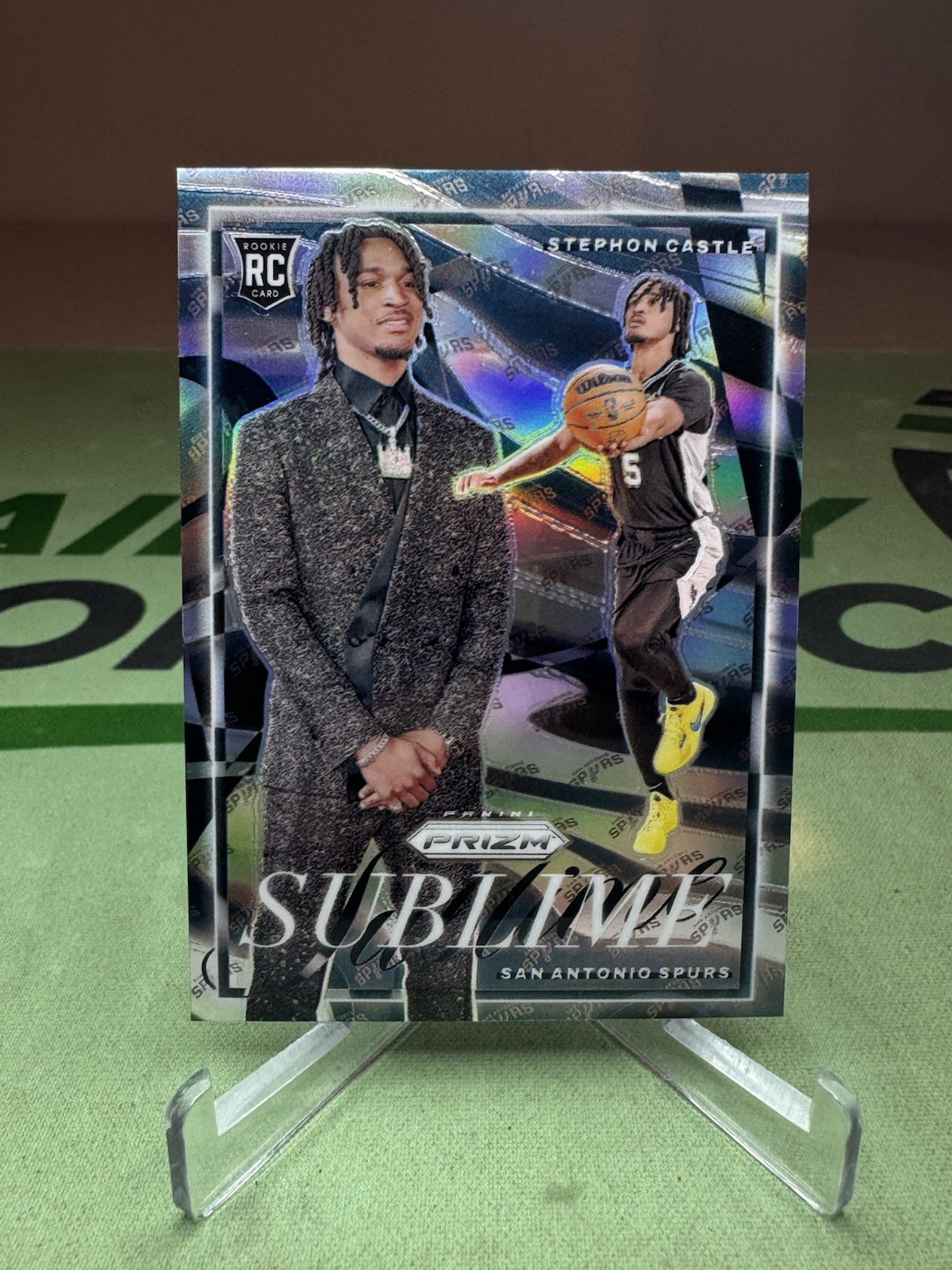 2024-25 Prizm Stephon Castle Sublime SSP Case Hit Rookie RC - San Antonio Spurs
