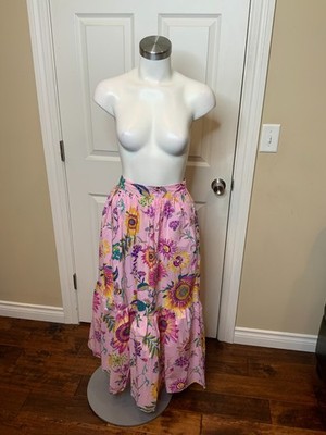 Banjanan Purple Mid-Summer Bumble Orchid Juliette Skirt NWT, Size Medium