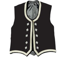Velvet Highland Dance Vest - Scottish Dancing Waistcoat Child to Adult Sizes