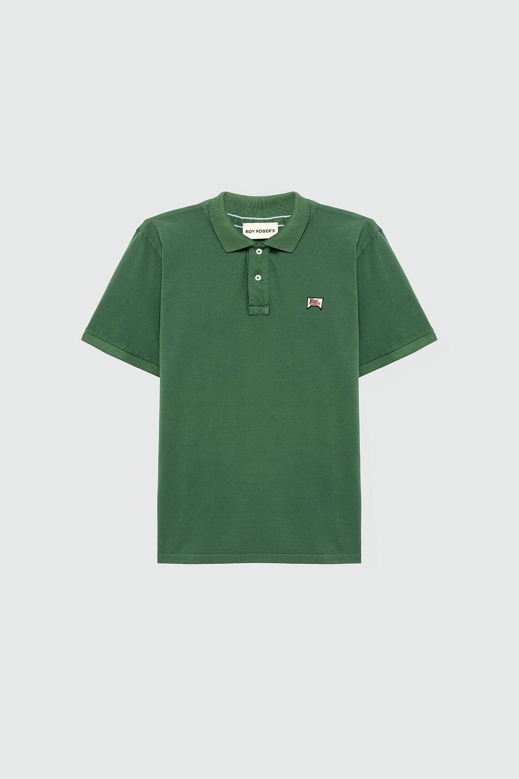 Roy Roger's Classic Poloshirt aus grünem Piquet - Größe XXXL Herrenbekleidung Poloshirt