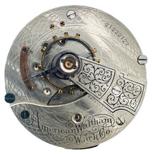 Antique 18s 1917 Waltham 7 Jewel Mechanical Pocket Watch Movement 18 USA
