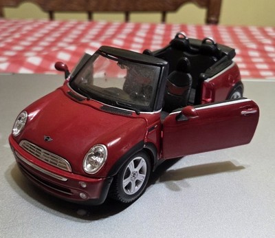 Kinsmart Mini Cooper S Convertible Diecast Model Car Ruby Red