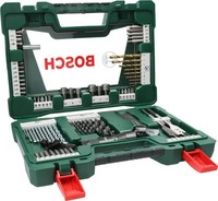 Bosch V-Line Bohrer Bit Set 83Tlg. Holz Metall Stein LED Taschenlampe Rollgabel