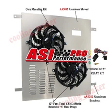 Electric Radiator Shroud+Fan+Relay For 03-09 Ram 2500 3500 Chassis Cab 5.9L 6.7L