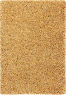 Hudson Shag 6' x 9' Area Rug - Gold, Non-Shedding, Modern Design, Easy Care