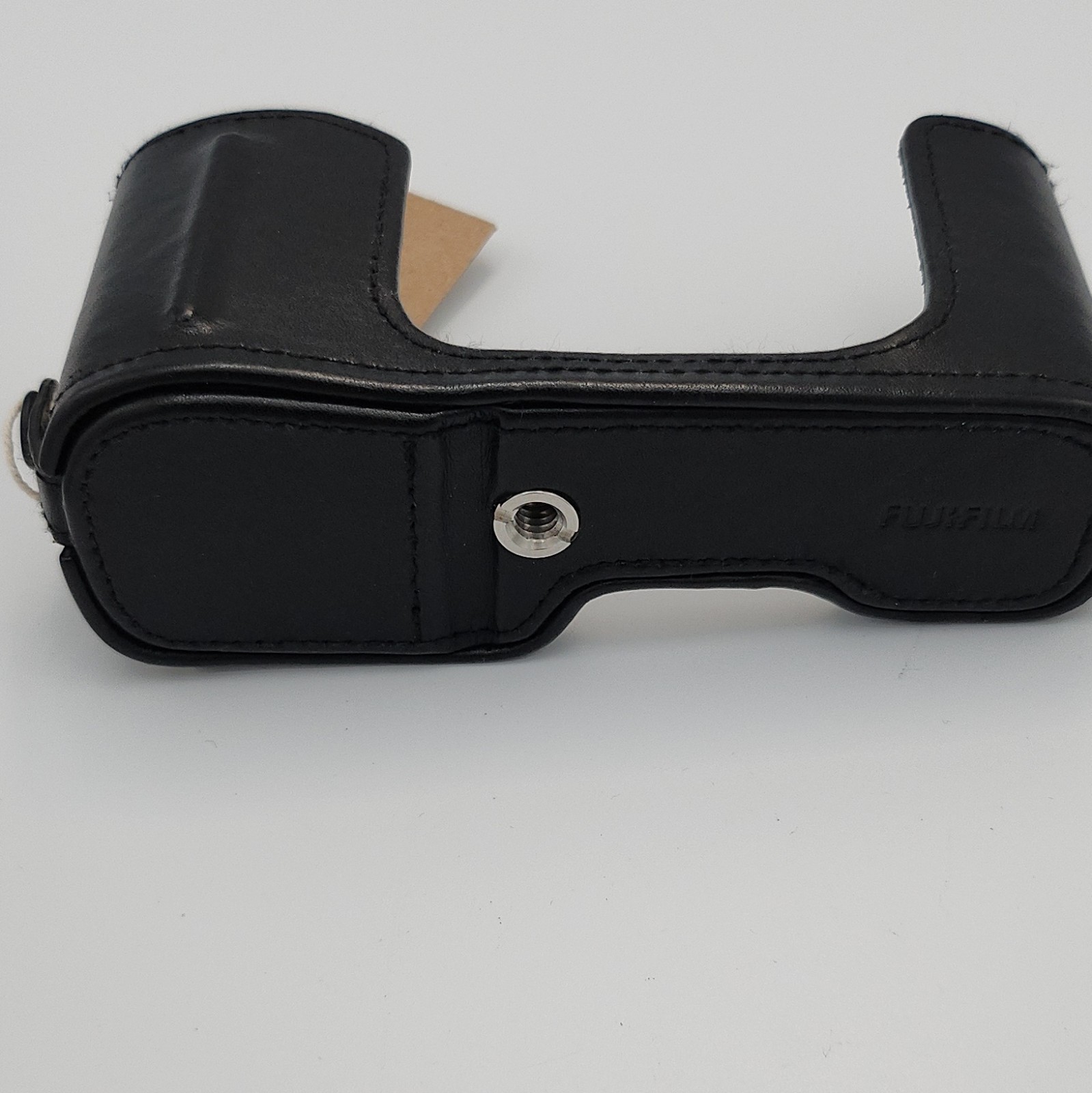 Fujifilm Leather Half Case for Camera Black Colour Tripod Socket Screw image 2