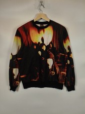 Wu Tang Clan Jumper M Black 36 Chambers All Over Print Vintage 90s Rare Sweater