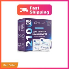 210 Count Lens Wipes for Eyeglasses, Eyeglass Cleaning Wipes Pre-moistened In...