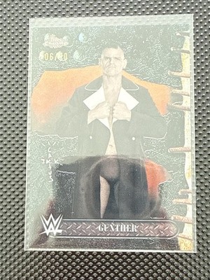 2025 Topps Chrome Cactus Jack WWE Gunther /10 Black Refractor