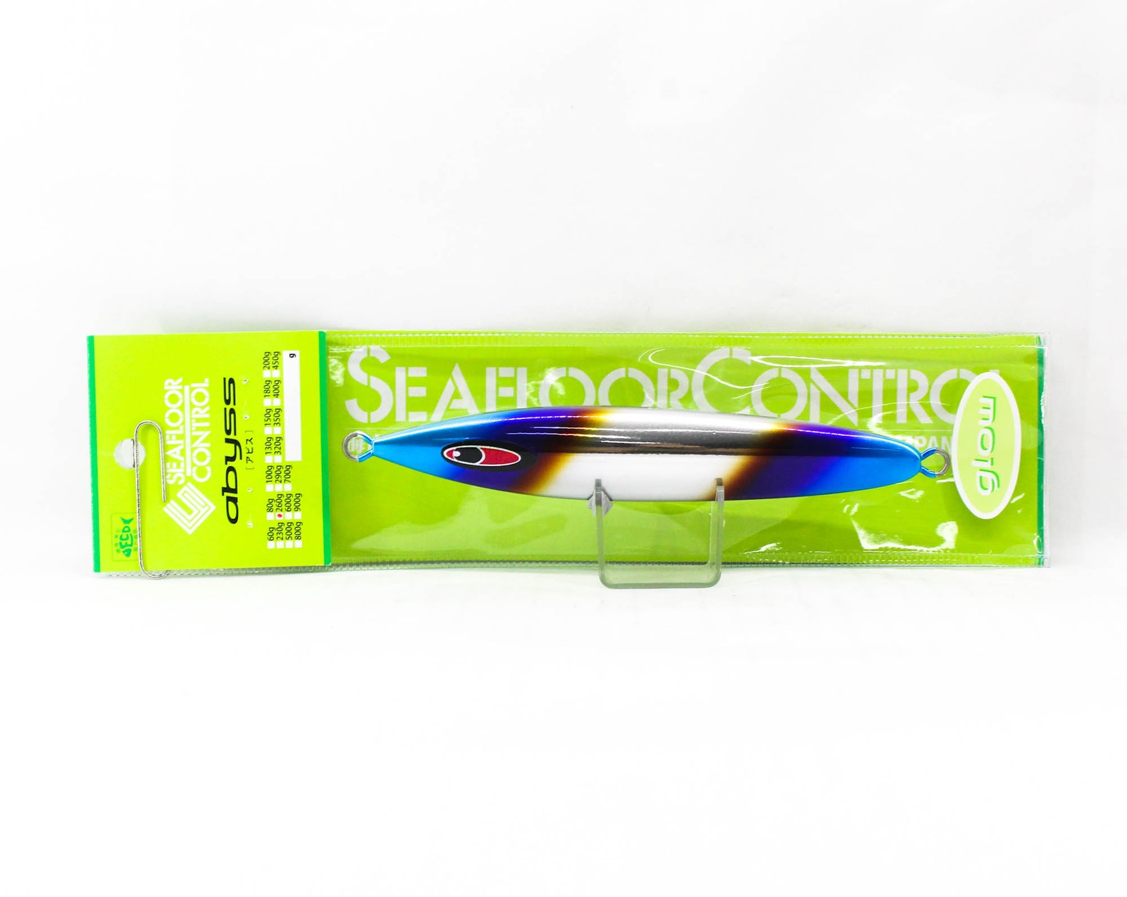 Seafloor Control Metal Jig Abyss 260 grams Titan Zebra Glow Al (7781)