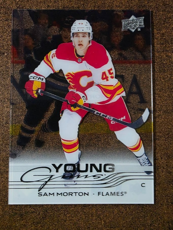 2025-26 Upper Deck Young Guns Clear Cut #215 Sam Morton Calgary Flames