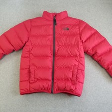 The North Face Andes Down Jacket Boys Large Red Insulated Flaws