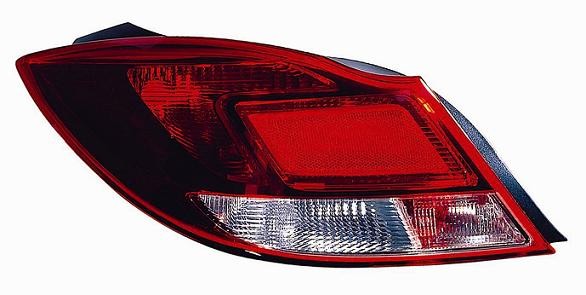 Feu stop arrière gauche Opel Insignia 2009-2013 | Phare arrière bicolore blanc rouge