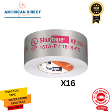 Shurtape Hvac Foil Tape AF-099 2.5" x 60 Yd 181A-P/B-FX x 16