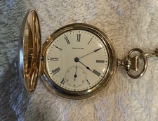 Waltham 1890 Pocket Watch Grade Seaside size 6s Double Hunter GF Case Runs
