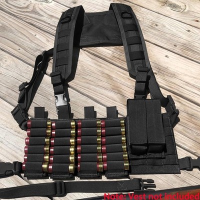 4Pcs x 6 Rounds Shell Card Holder Buttstock 12/20 Ga for Rifle Shotgun Cartridge