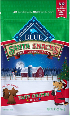 Santa Snacks Tasty Chicken Recipe Soft Moist Dog Treats, Artificial Preservative