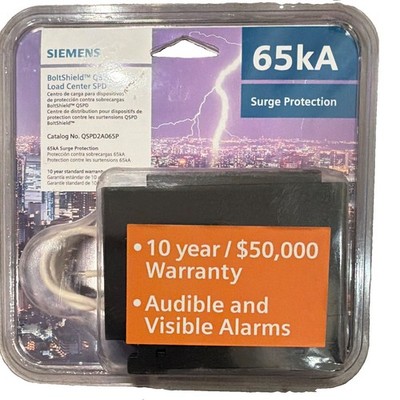 Siemens QSPD2A065P BoltShield 65kA Whole House Surge Protector SPD New Sealed