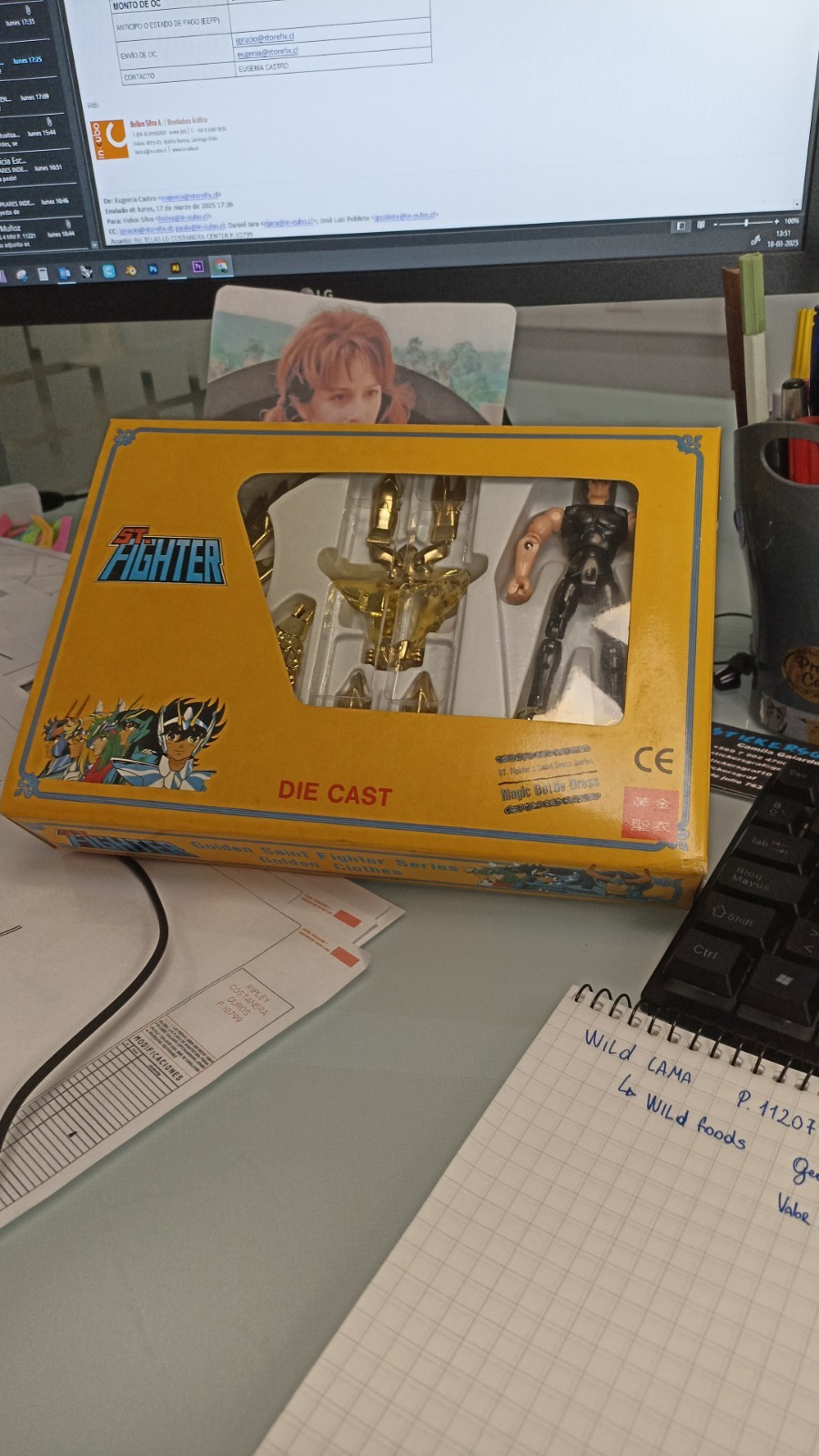 1990's Vintage Saint Seiya H-6609G Golden Phoenix Ikki New