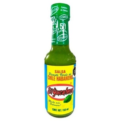 3X SALSA PICANTE VERDE EL YUCATECO   CHILE HABANERO 120ml