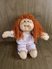 Vtg Cabbage Patch Kid Doll Head Mold 19 Toothy Grin Red Yarn Hair Green Eyes