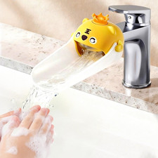 Kids Faucet Extender Adjustable Sink Tap Extension Splash Proof Toddler Helper