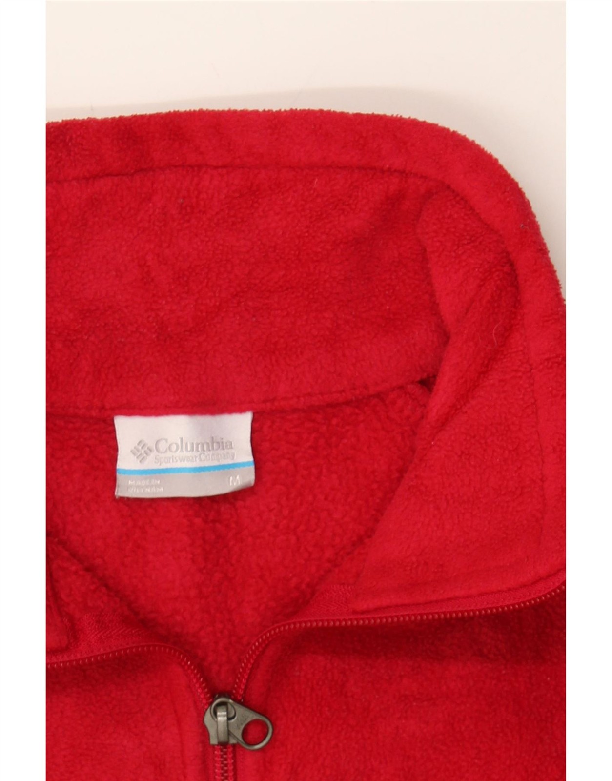 COLUMBIA Womens Fleece Jacket UK 14 Medium Red Polyester AM14 thumbnail 3