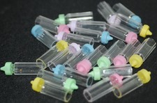 24 Baby Shower favors design of baby bottles various colours plastic R99