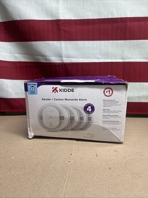 Kidde Smoke & Carbon Monoxide Detectors AA Battery Powered Model 30CUDR (4 Pack)