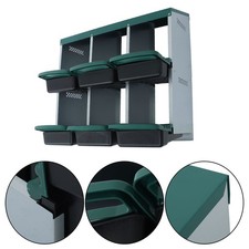 Chicken Nest Box 6 Hole Chicken Egg Metal Poultry Box Wall Mount Large Vent Hole