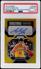 2022 Panini Prizm Austin Reaves #SS-AR PSA 10 Sensational Signatures Gold Prizm