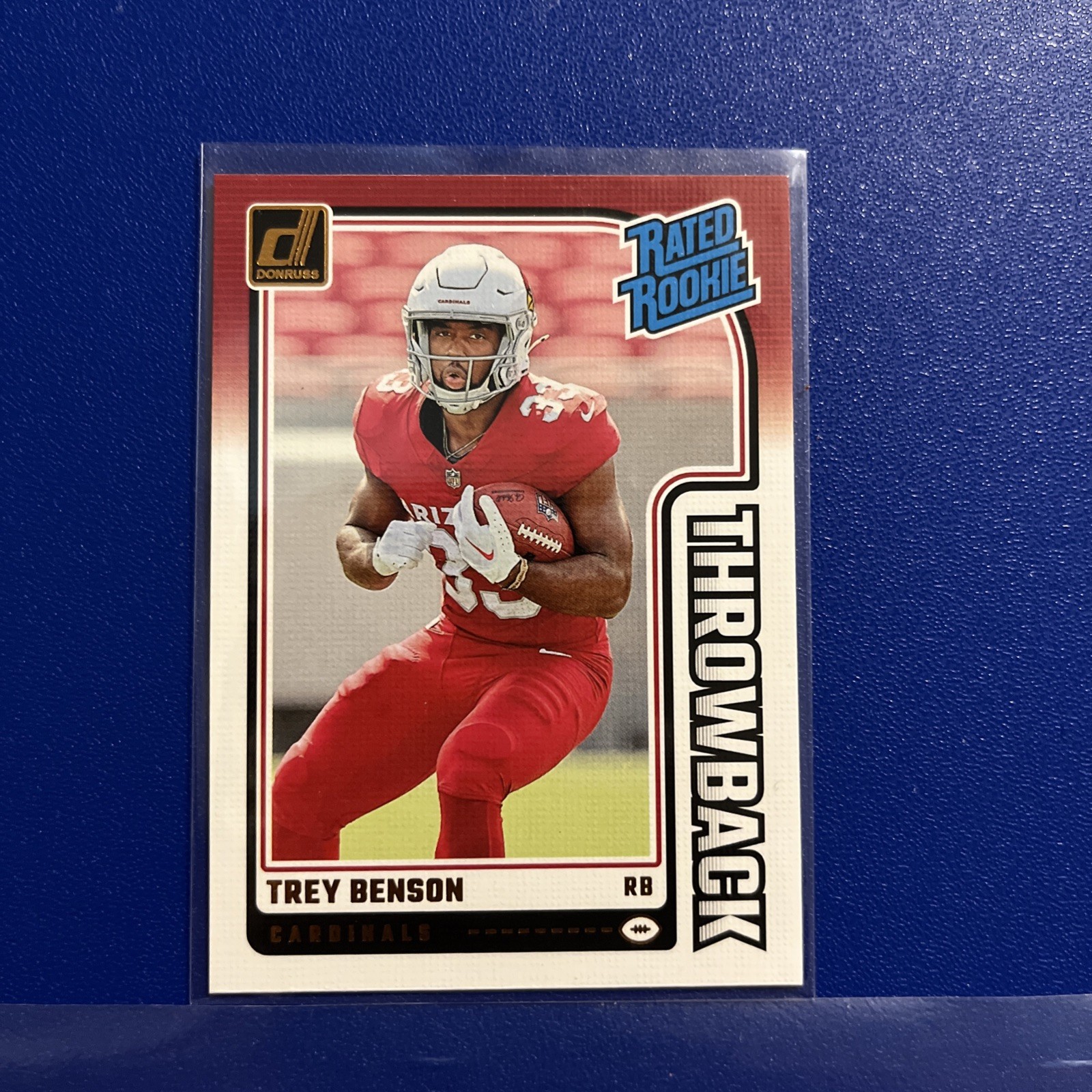 2024 Panini Donruss - Rated Rookie Throwback #11 Trey Benson Cardinals