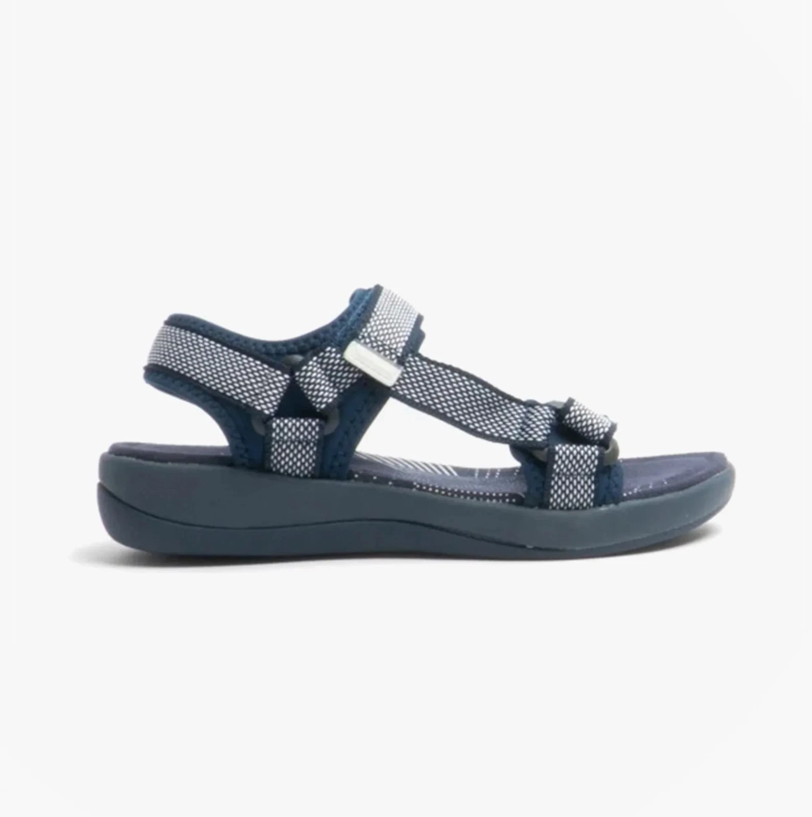 Hush Puppies Sara Womens Fabric Touch Fasten Comfort Casual Sandals