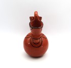 Maricopa Wedding Vase Piipaash Redware 7.25" H Black Designs LZP6 — photo 3