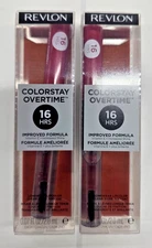 2 PACK Revlon ColorStay Overtime 16HR Liquid Lip Color- 005 INFINITE RASPBERRY