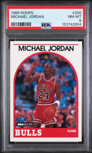 1989 Hoops #200 Michael Jordan PSA 8 Bulls HOF NBA Basketball Vintage Card