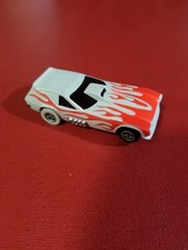 AFX/AURORA - VEGA GASSER WHITE RED FLAME - SLOT CAR