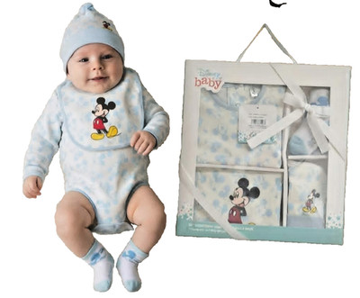 Disney Mickey Mouse Baby Set Gr. 56 62  Erstaustattung Geschenk Geburt 4-tlg