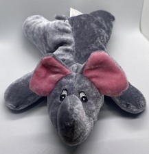 National Prize Toy Plush Gray Elephant Soft Stuffed Animal Toy 10" EUC