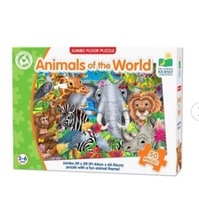 The Learning Journey International Jumbo Floor Puzzle - Animals of the World