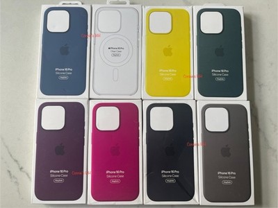 Genuine Apple iPhone 16 PRO (6.3'') Silicone Case w/Magsafe - Multiple Colors