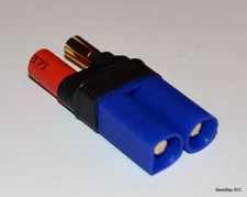 No Wires Connector: EC5 Male to 5.5MM Bullet Lipo Battery Adapter -Turnigy