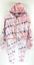 Young Fabulous Broke Women's Small XS Jogger Set Tie Dye Hoodie Pants EUC